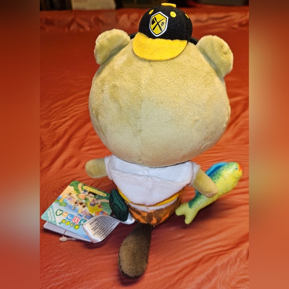 Animal Crossing New Horizons All Stars Plush CJ 8" Fishing Beaver N.W.T. - Picture 3 of 8